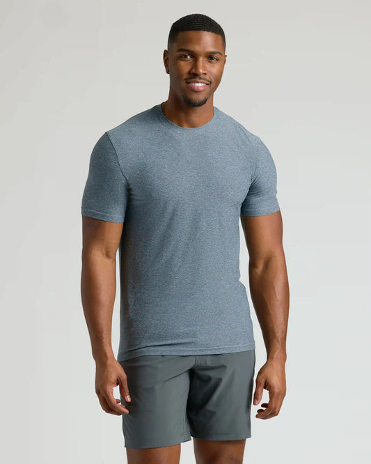 Heather Navy Tall Active Crew Neck 2.0