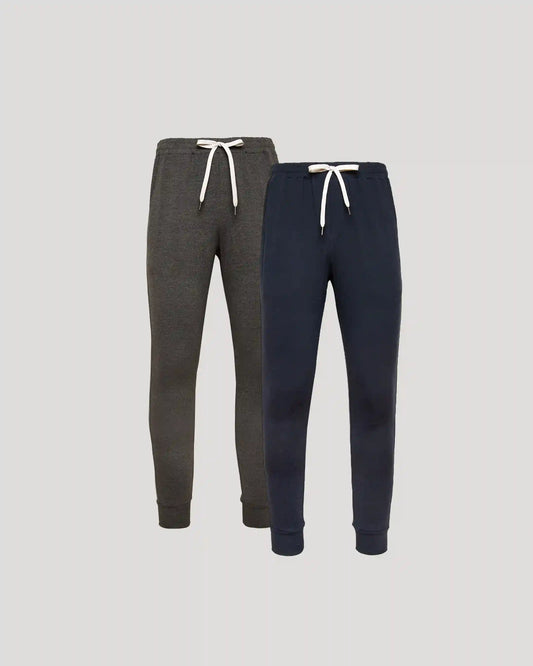 Charcoal & Dark Heather Navy Active Jogger 2-Pack