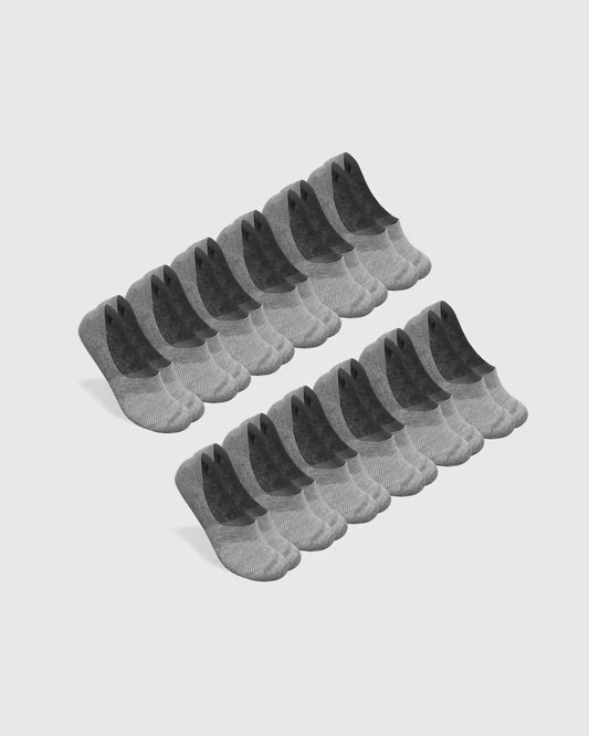 Heather Gray Never Show Socks 12-Pack