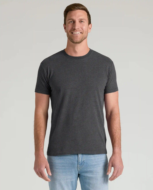 Charcoal Heather Gray Classic Crew Neck