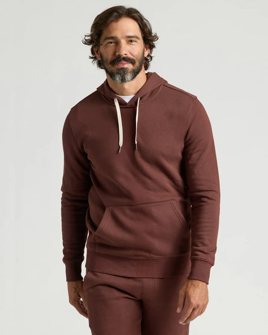 Carob Fleece French Terry Pullover Hoodie